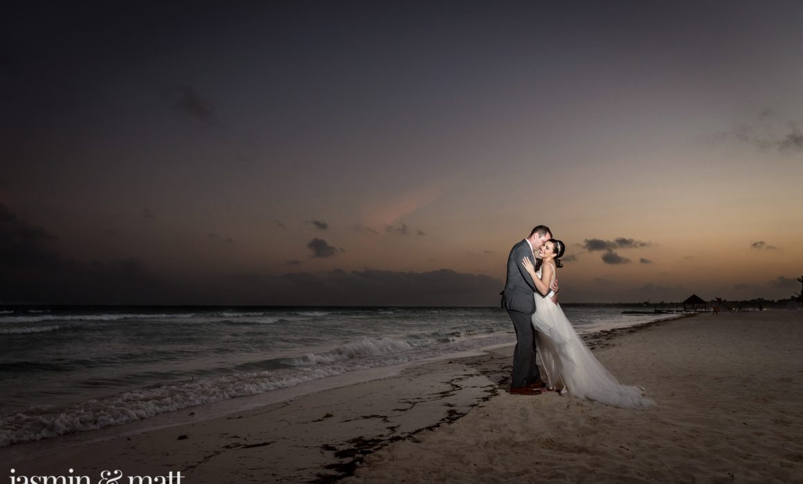 Sarah & Jonathan's Romantic, Sunset Rooftop Ceremony At Azul Sensatori